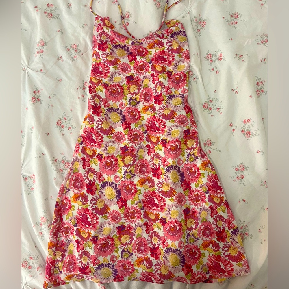 Princess Polly Pink Floral minidress